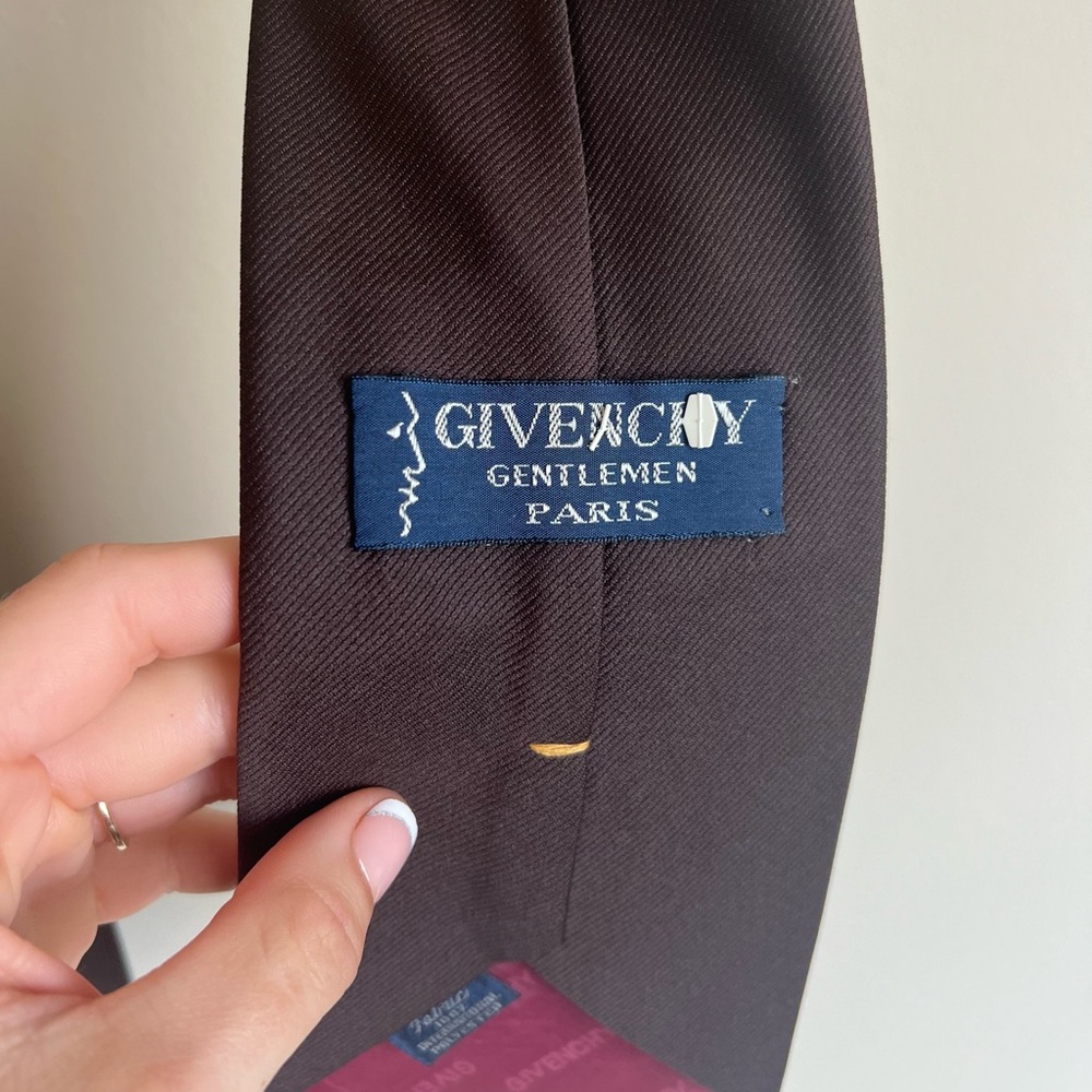 Givenchy Paris Brown Embroidered Gradient Gentlem… - image 4